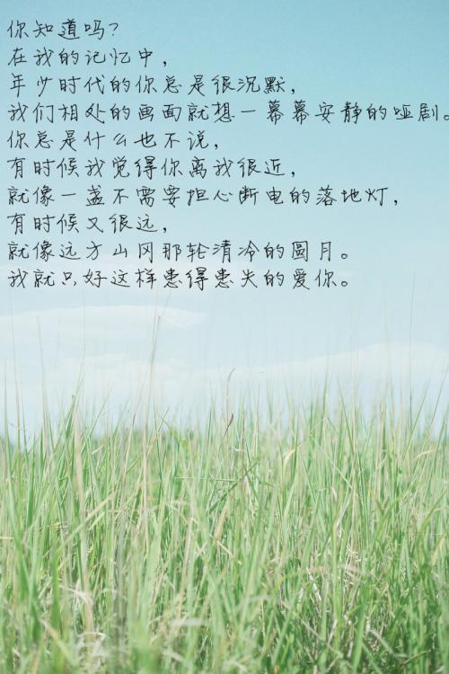 记忆中的句子