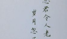 原来岁月中亦有诗