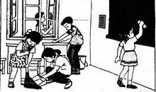 二年级看图写话乐于助人