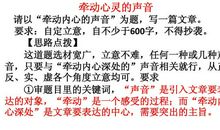 牵动内心的声音作文600字