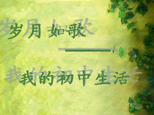 初中生活真是太棒了