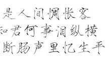 知君何事泪纵横