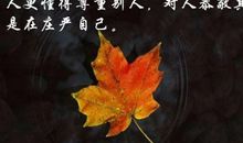 我懂得了尊重他人