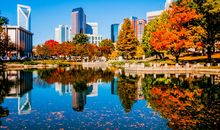 漫步在秋天的城市