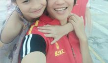 沐浴在亲情的世界里