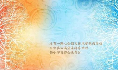 追求开花的梦想