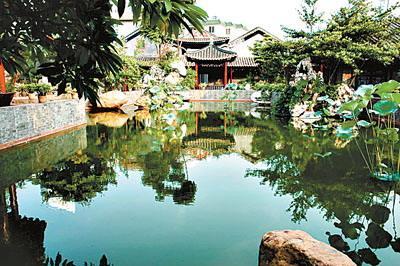 旅游顺德的清水花园