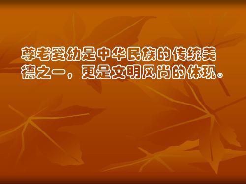 爱我的老人