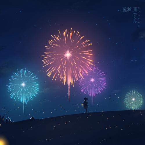 夏季之夜的烟花