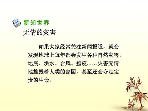 当灾难来临时