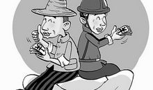 看一个民工喝水作文