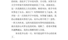 怎样放风筝作文