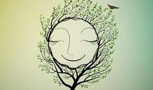 请保护树木的微笑