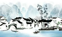 江南水乡风景画