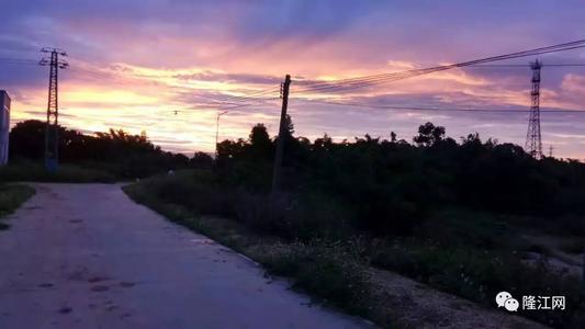 在黄昏时美丽