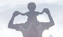 有父亲的肩真好