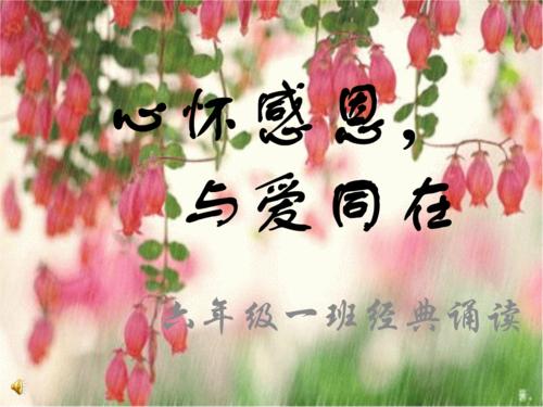我很感激，爱我的家乡
