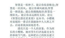 《智慧比漂亮更重要》读后感