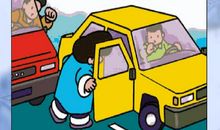 做一个遵守交通规则的中学生