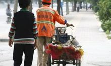 记一位朴实的环卫工人