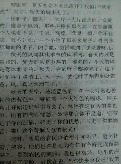 秋天作为家乡