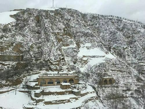 陕西北部的雪