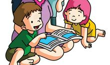 坐下读书站起走路