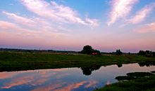 乡村晚霞让我陶醉