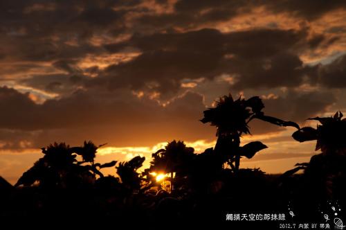 通过日落