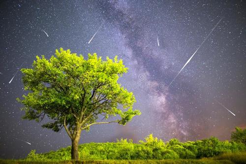 夜空中的流星