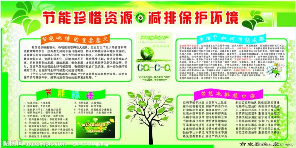 保护环境，保存资源