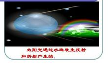 小水滴也能折射阳光