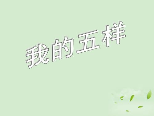 我的五个
