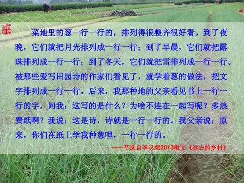阅读后“李汉荣散文”