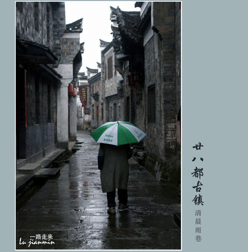 有时我想通过雨小巷。
