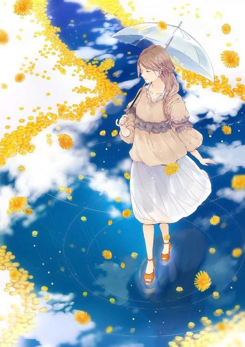 推雨伞为天空