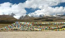 唐古拉山口的流水