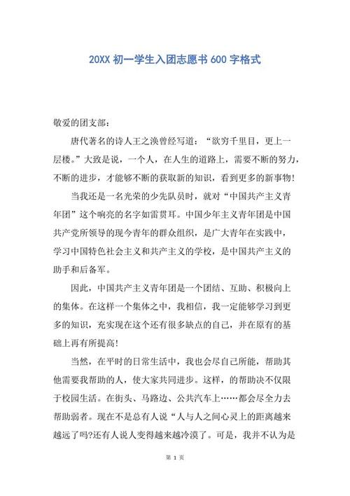 初中生进入集团志愿者书600字