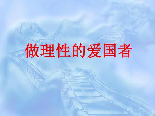 爱国主义，应该是合理的