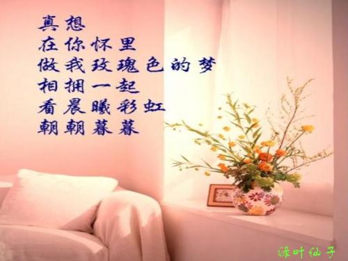 因为我有你，它真好。