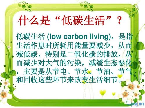 “节能减排，低碳生活”的经验
