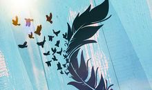 舞动痛苦的翅膀高飞