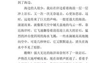 我心中的大海_300字