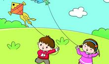 放风筝看图写话100字