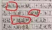 关于母亲节的作文：母亲的眼睛_900字
