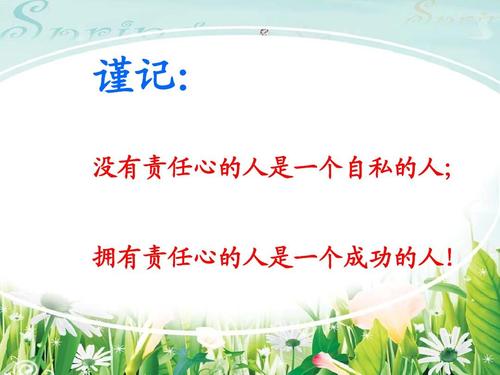 做“在我心中的责任”_650字