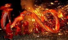 中秋节习俗——舞火龙