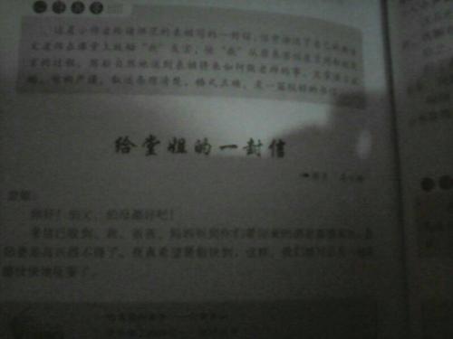 遥远亲戚的一封信_700字