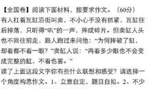 2008年高考作文全国卷Ⅱ