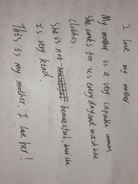 高中英语作文：母亲和Child_3000字